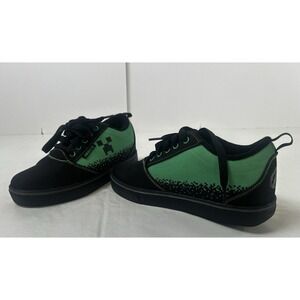 Heelys X Minecraft Pro 20 Wheeled Youth Skate Shoes US 5 Black Green HES10542